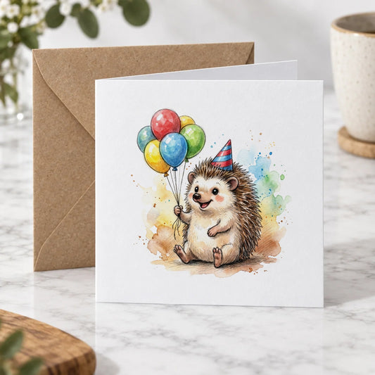 Hedgehog Greeting Card – Hero