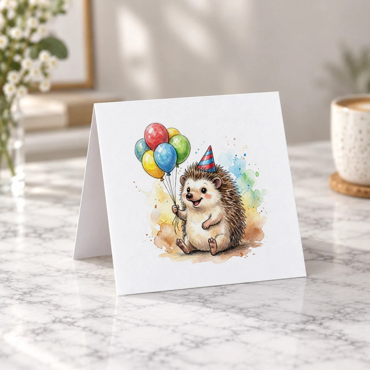 Hedgehog Greeting Card – Tent Fold