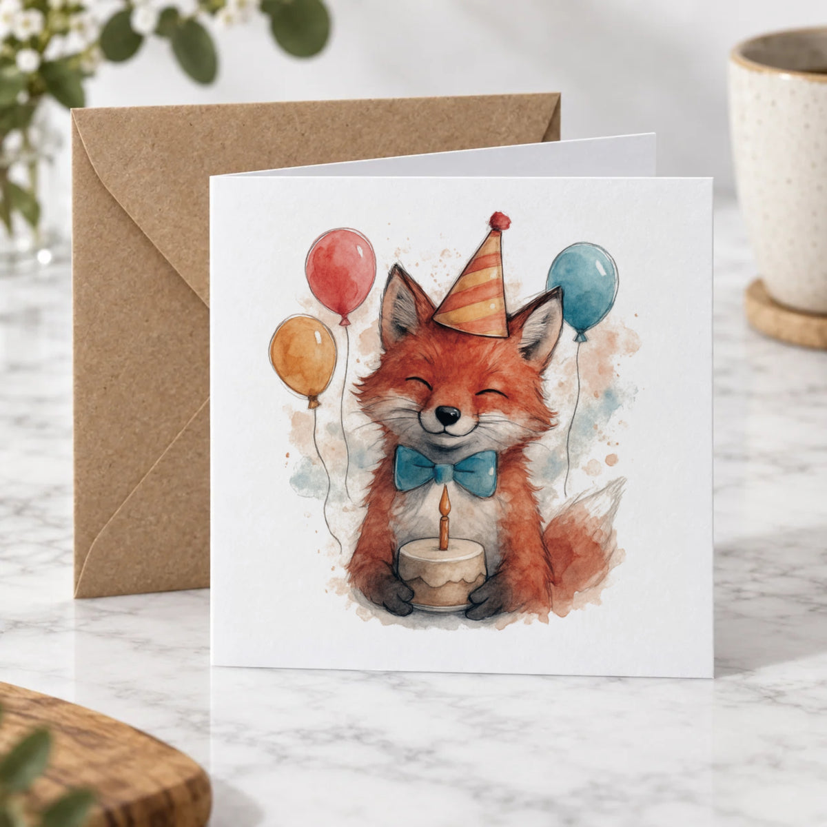 Fox Greeting Card – Hero