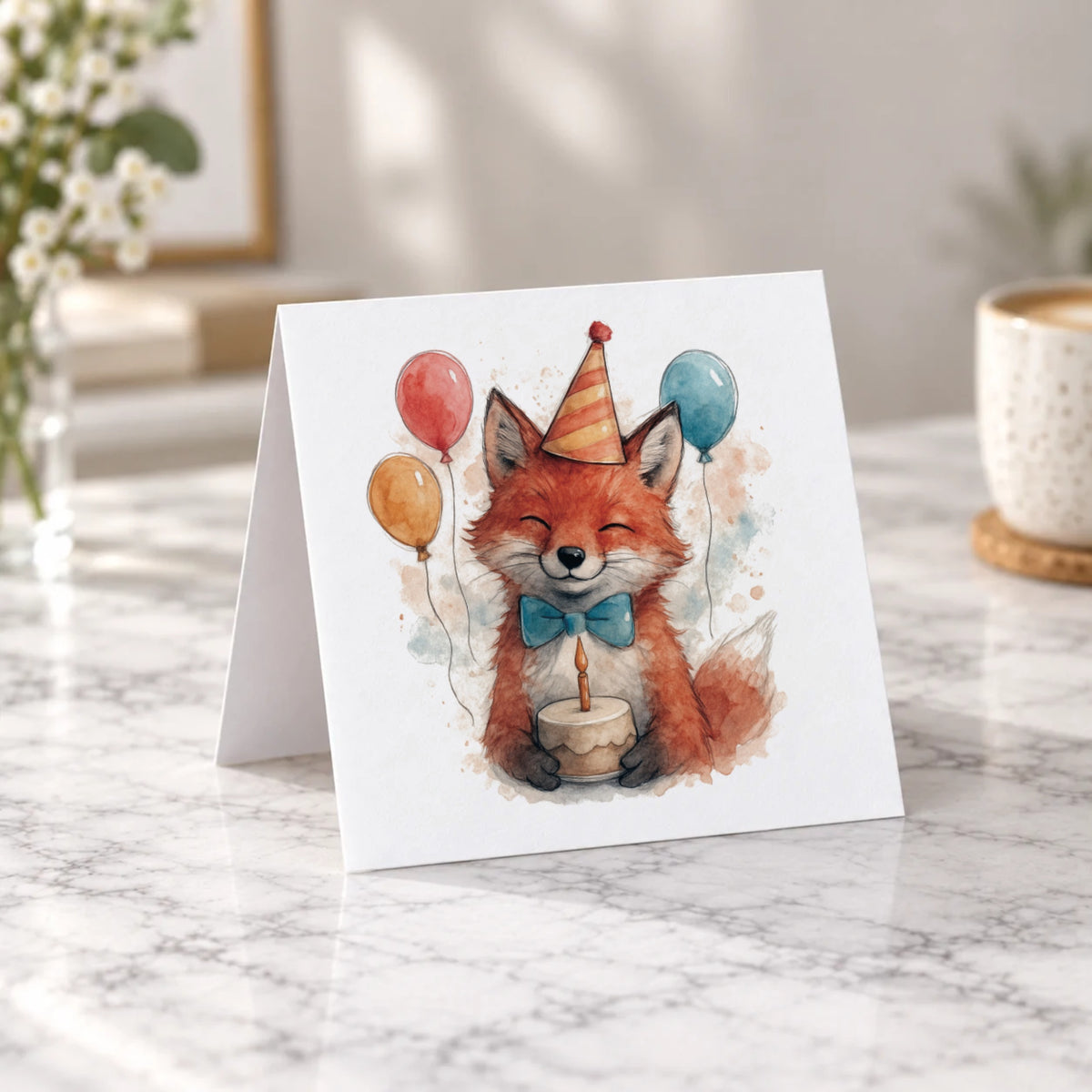 Fox Greeting Card – Tent Fold