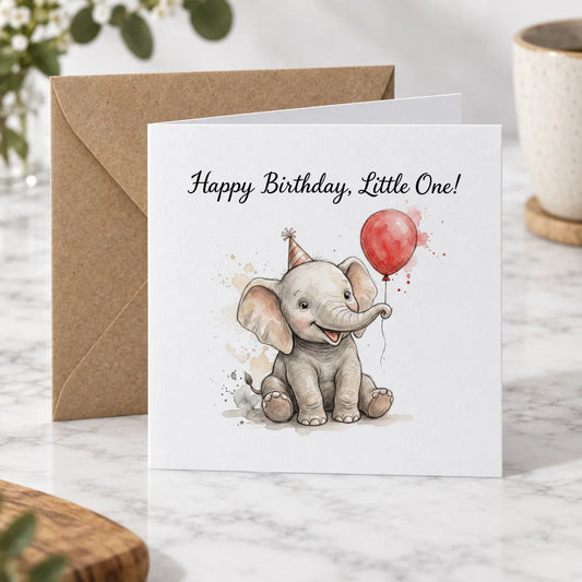 Baby Elephant Greeting Card – Hero