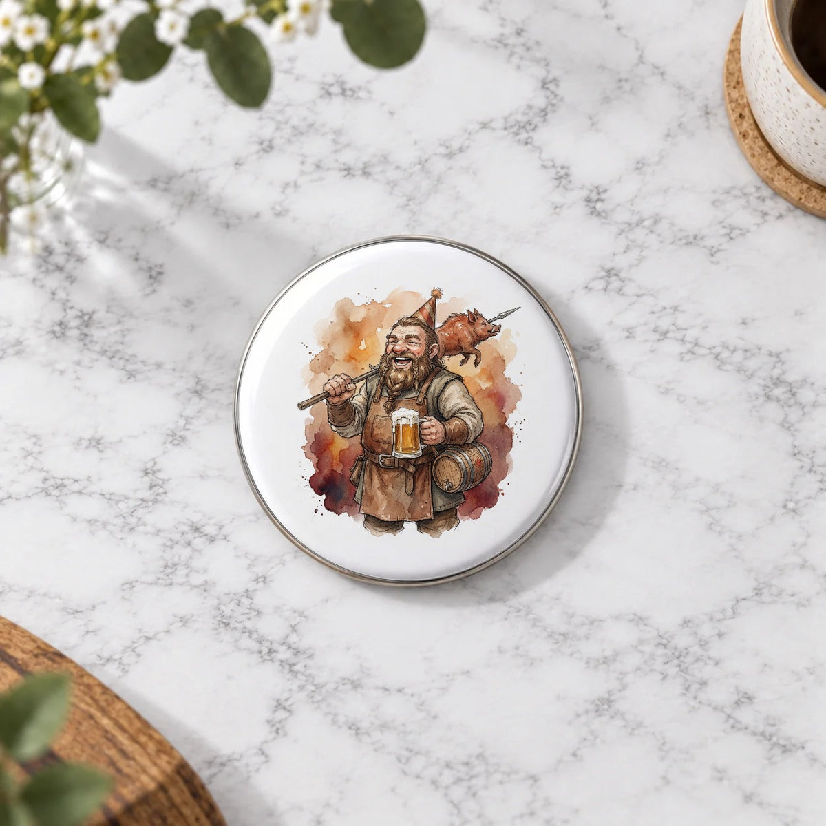 Dwarf Tavern Greeting Card – Badge Large