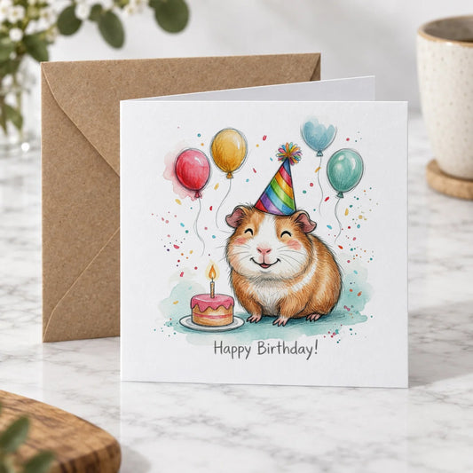 Guinea Pig Greeting Card – Hero