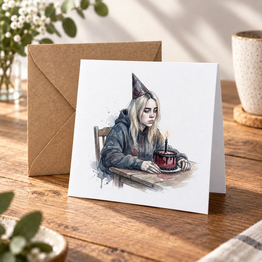 Moody Greeting Card – Warm Wood