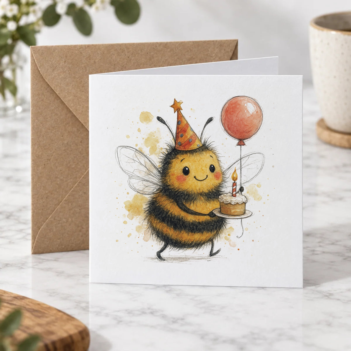 Bumblebee Greeting Card – Hero