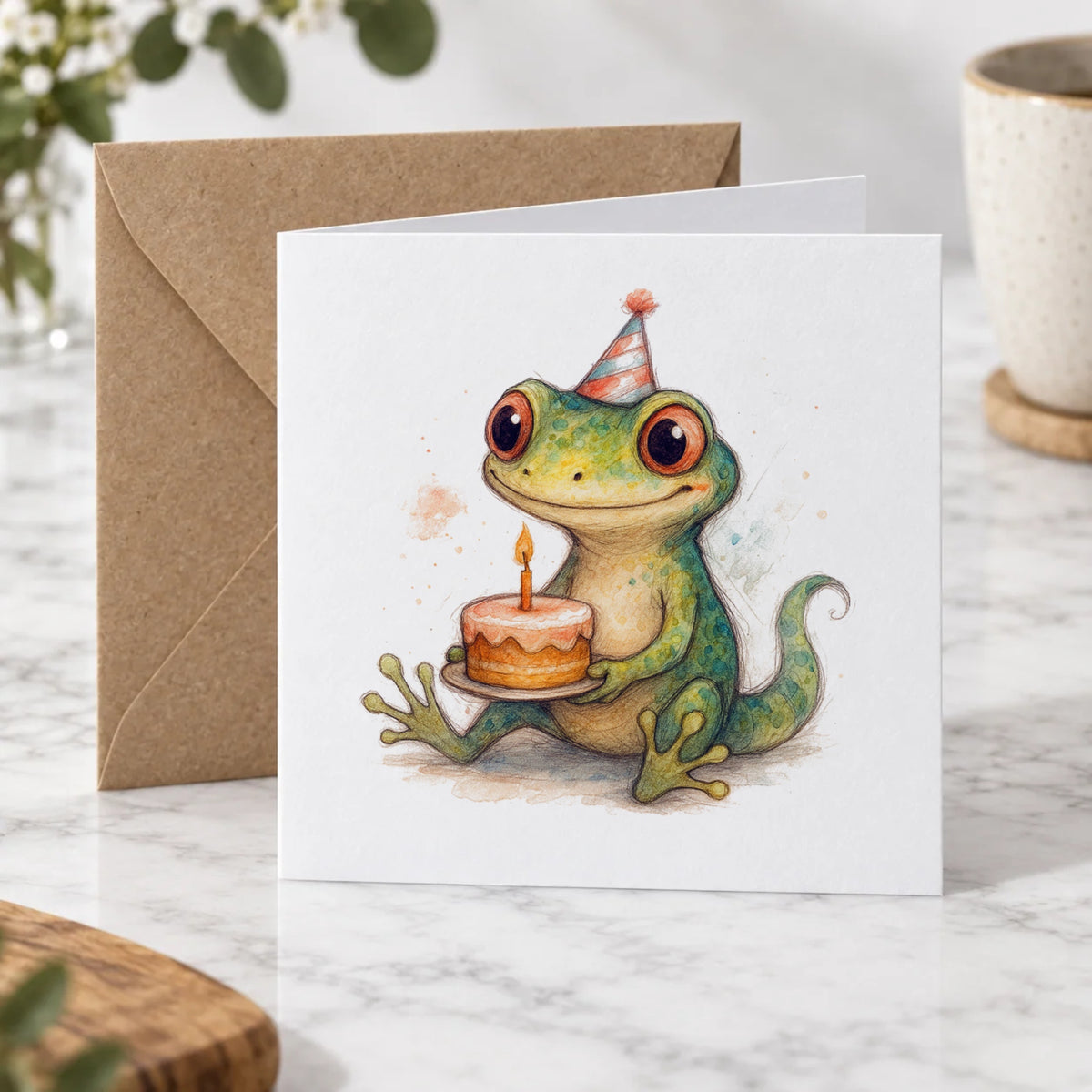 Gecko Greeting Card – Hero