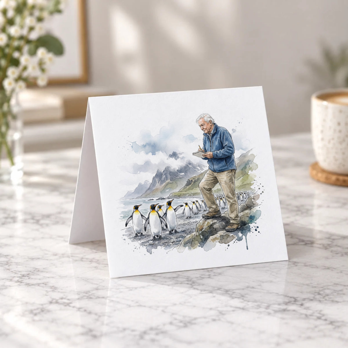 Penguin Wildlife Greeting Card – Tent Fold