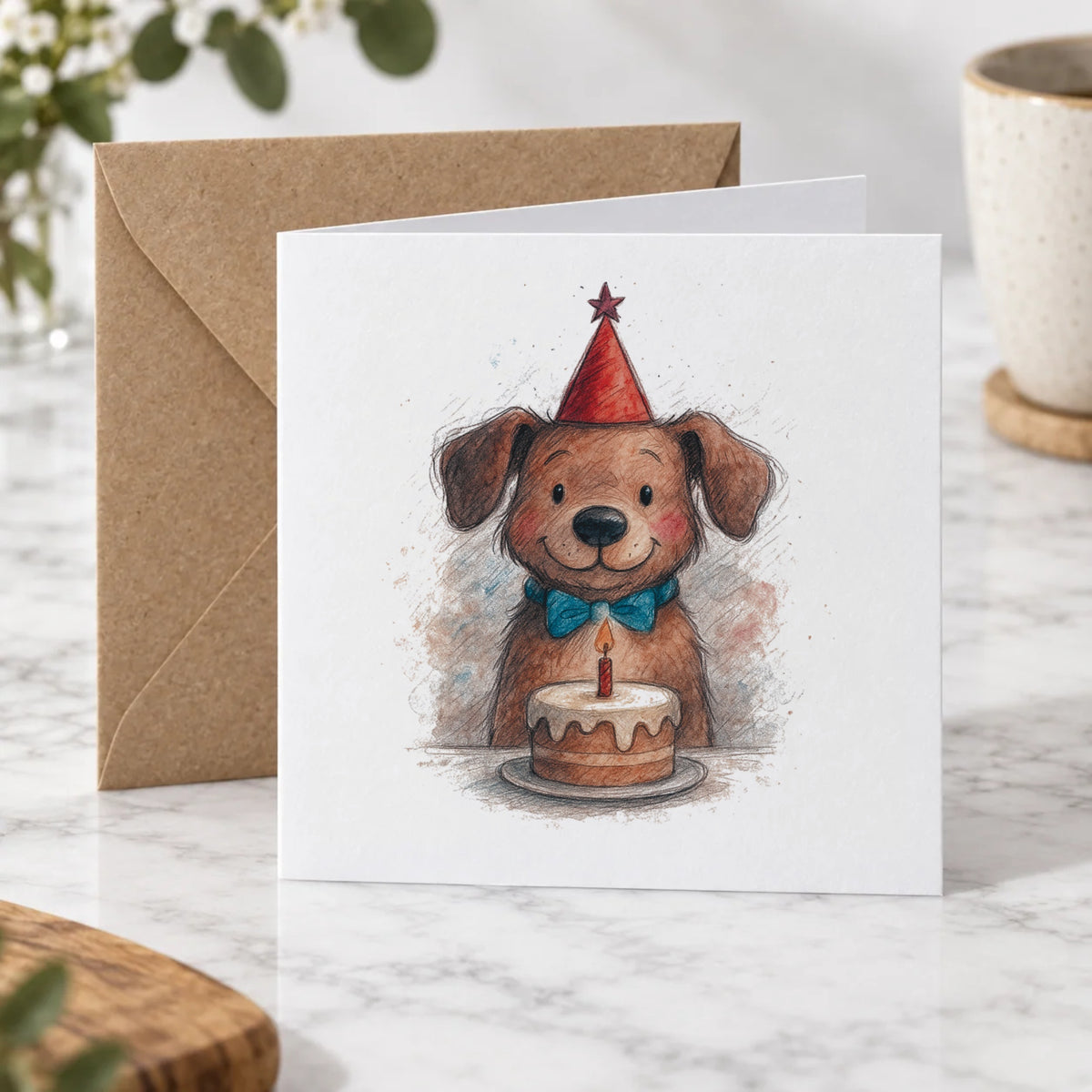 Dog Greeting Card – Hero