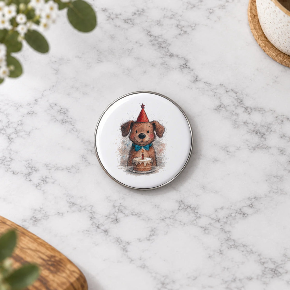 Dog Greeting Card – Badge Small