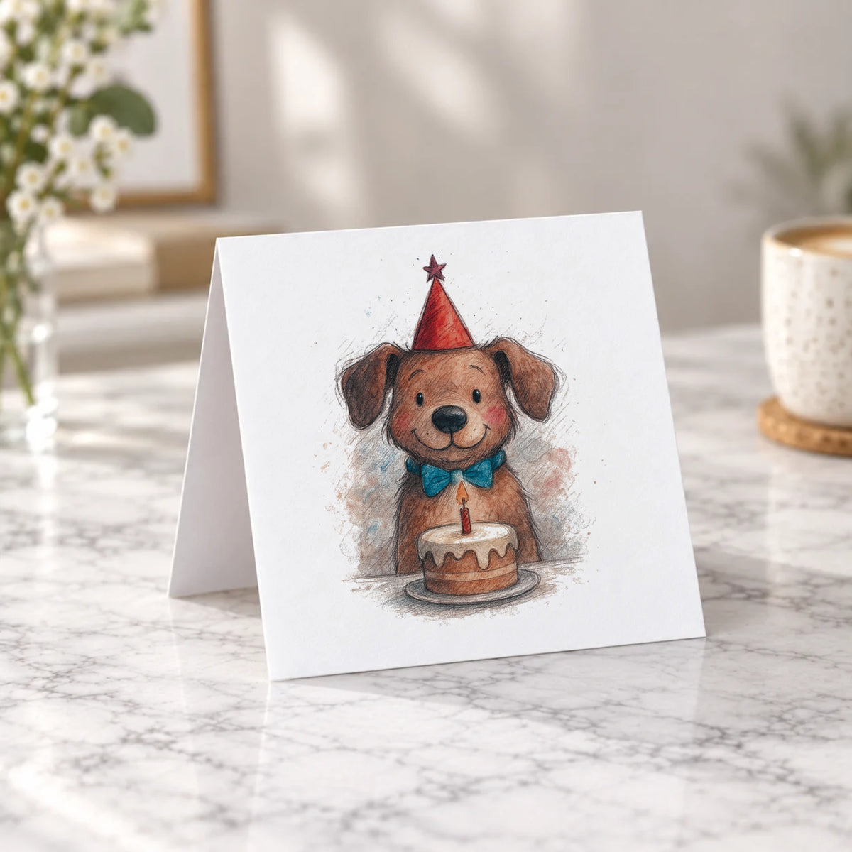 Dog Greeting Card – Tent Fold