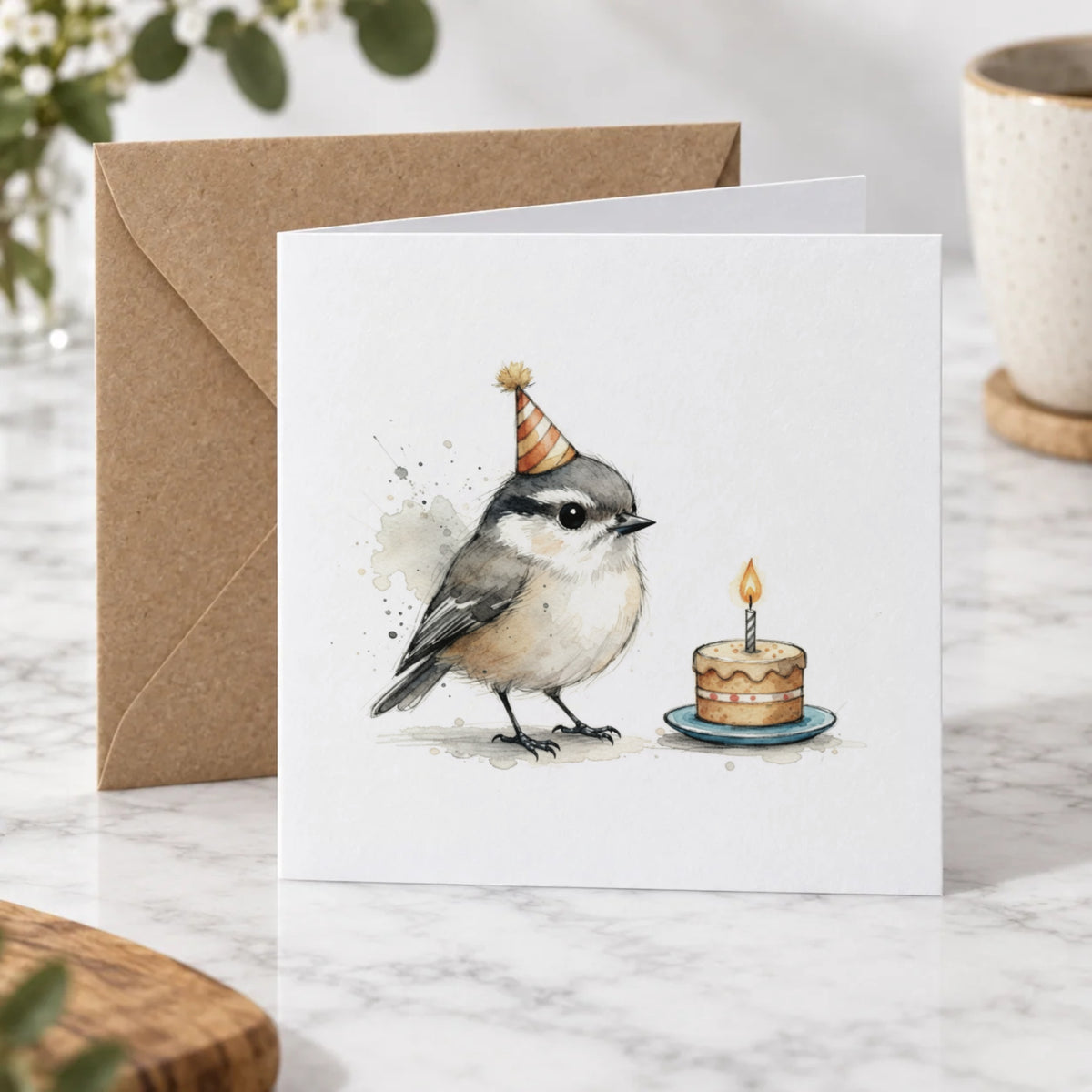 Tiny Bird Greeting Card – Hero