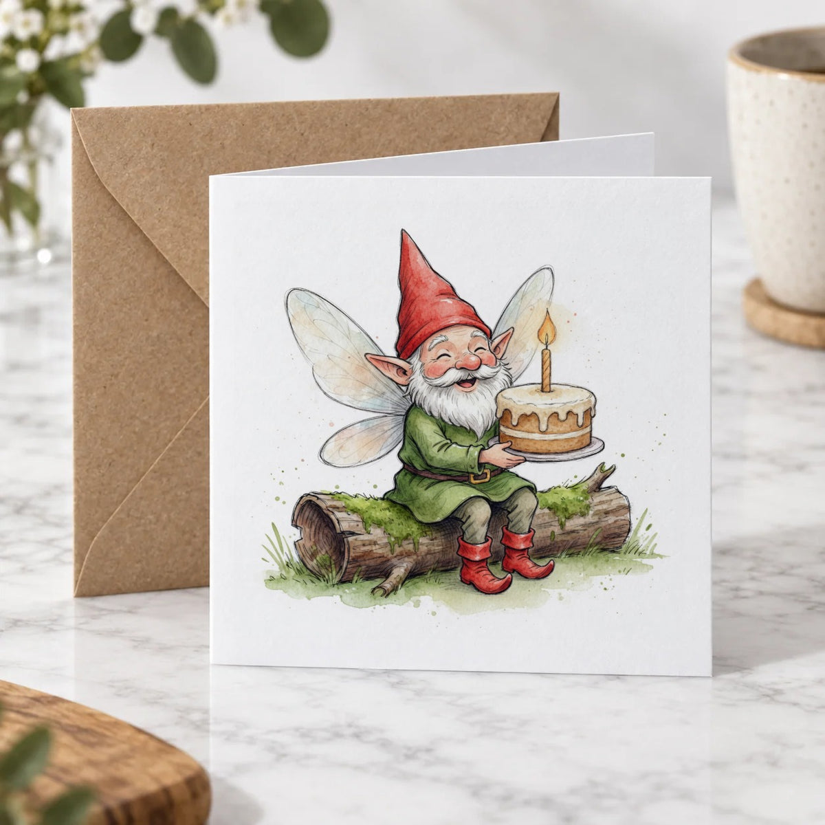Gnome Fairy Greeting Card – Hero