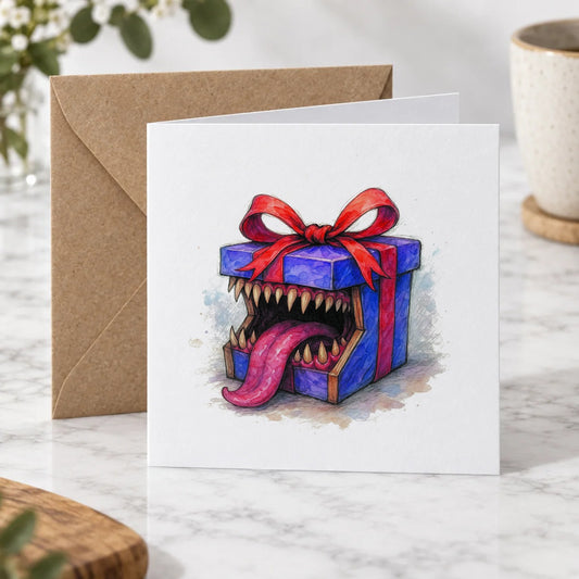 Tabletop Monster Greeting Card – Hero