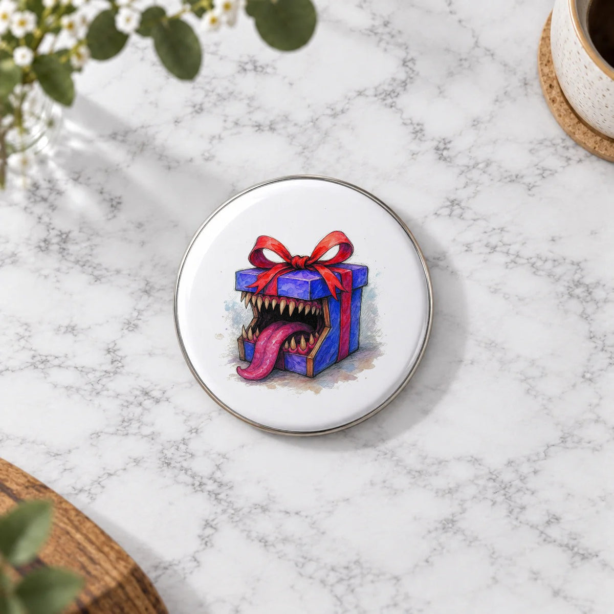 Tabletop Monster Greeting Card – Badge Large