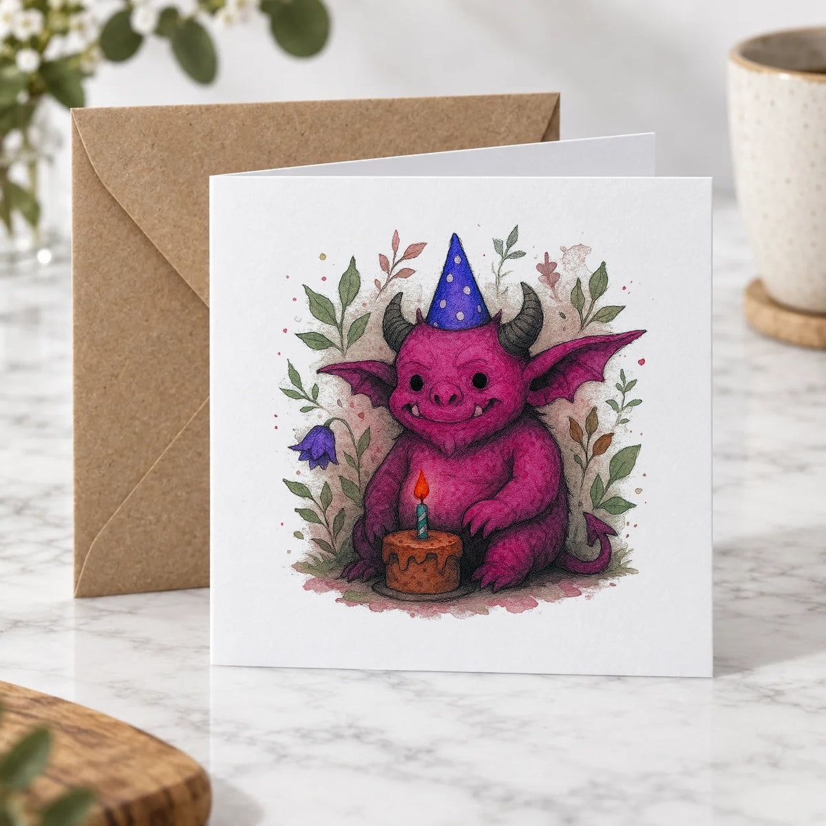 Cute Monster Greeting Card – Hero