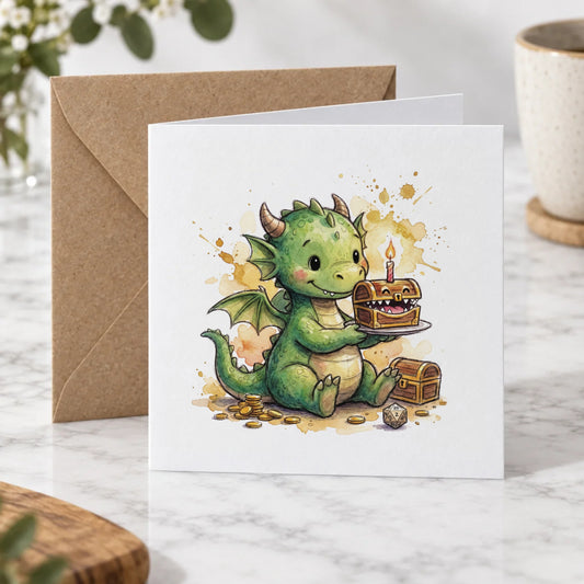Baby Dragon Greeting Card – Hero