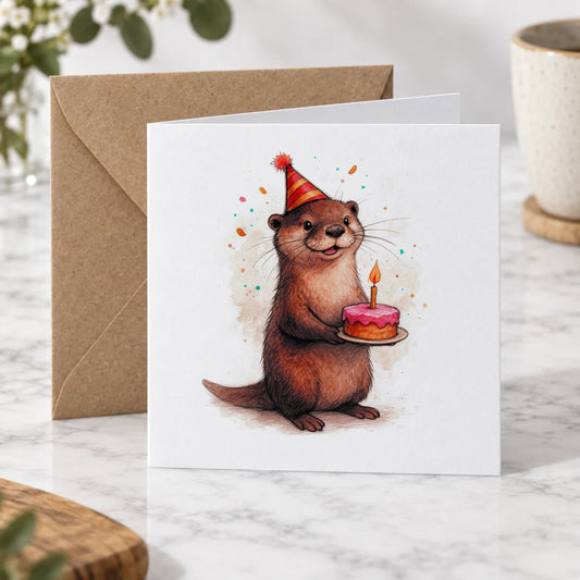 Otter Greeting Card – Hero