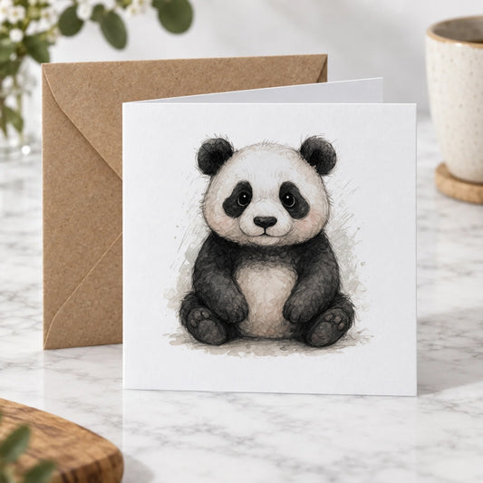 Panda Greeting Card – Hero