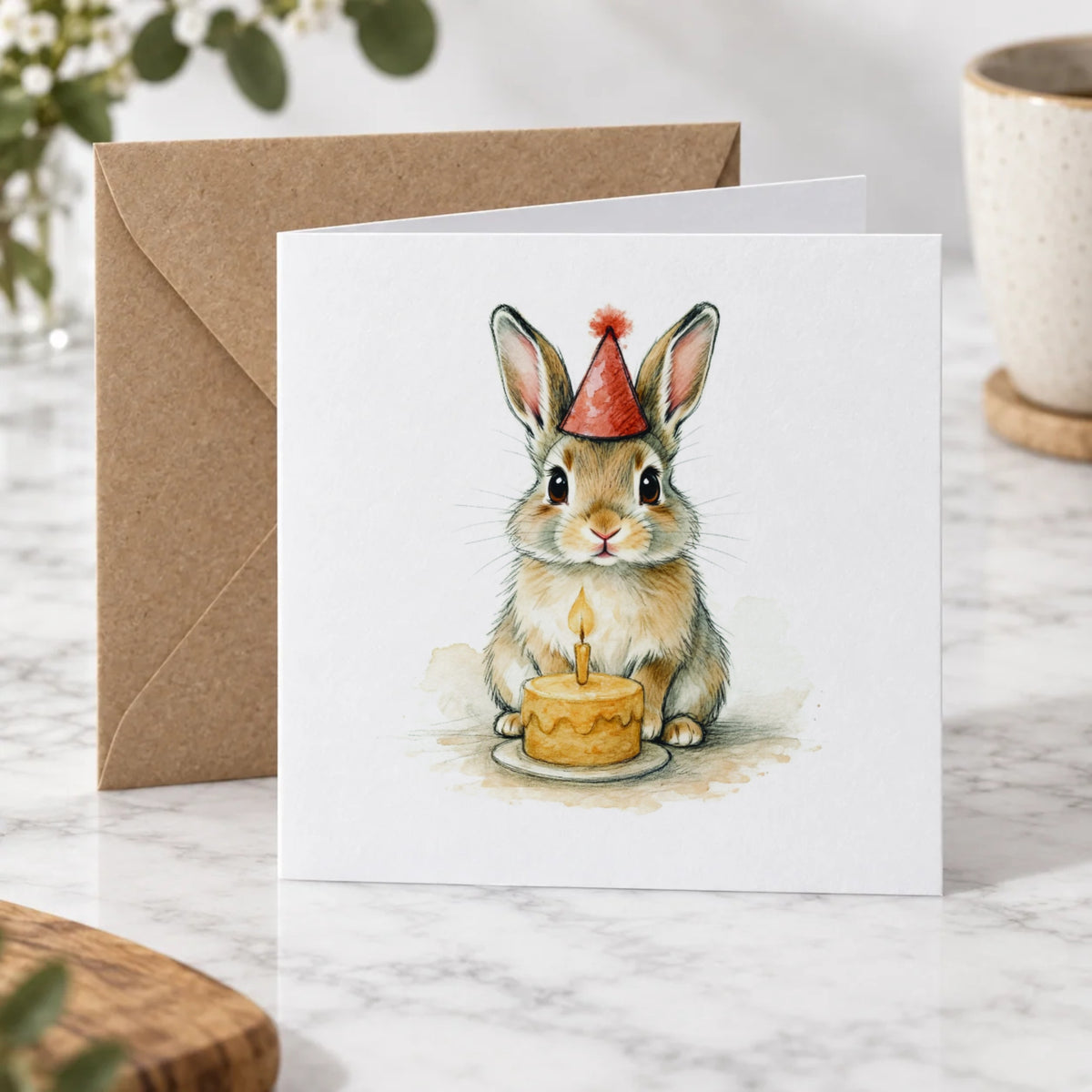 Rabbit Greeting Card – Hero