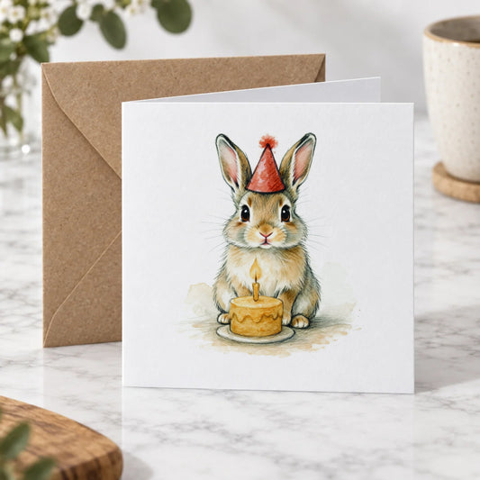 Rabbit Greeting Card – Hero
