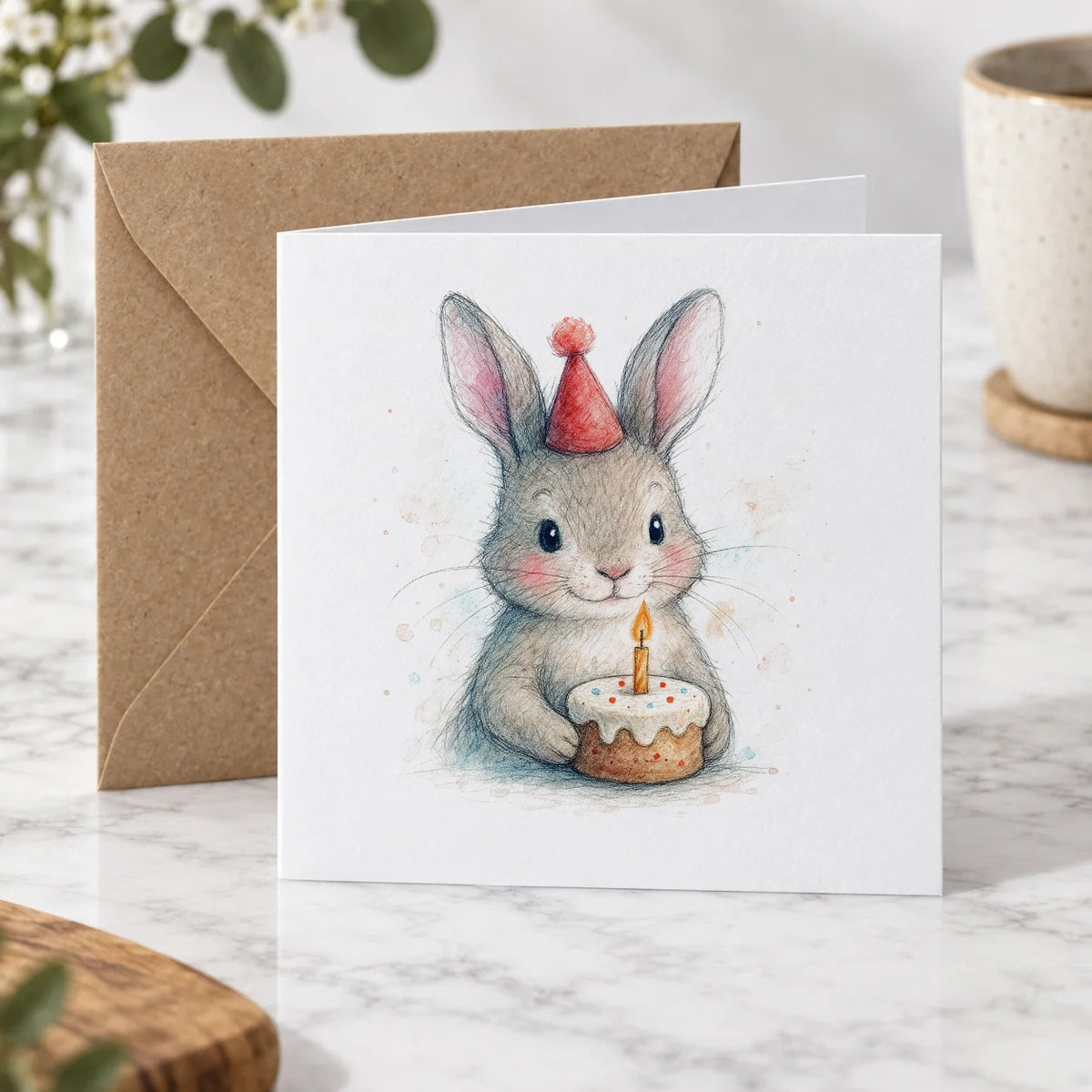 Woodland Bunny Greeting Card – Hero
