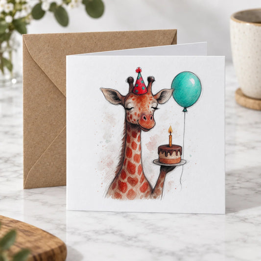 Giraffe Greeting Card – Hero