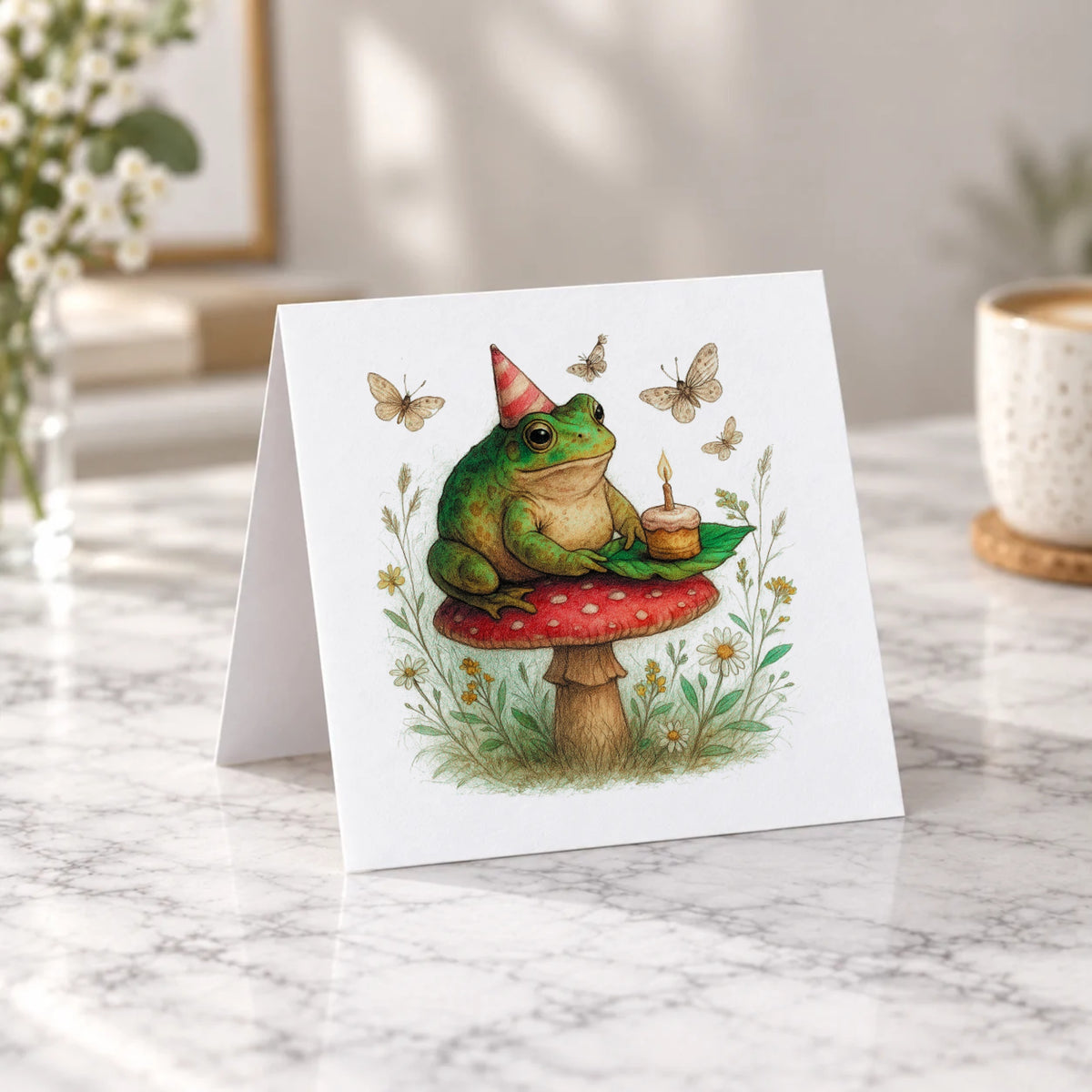 Toad Greeting Card – Tent Fold