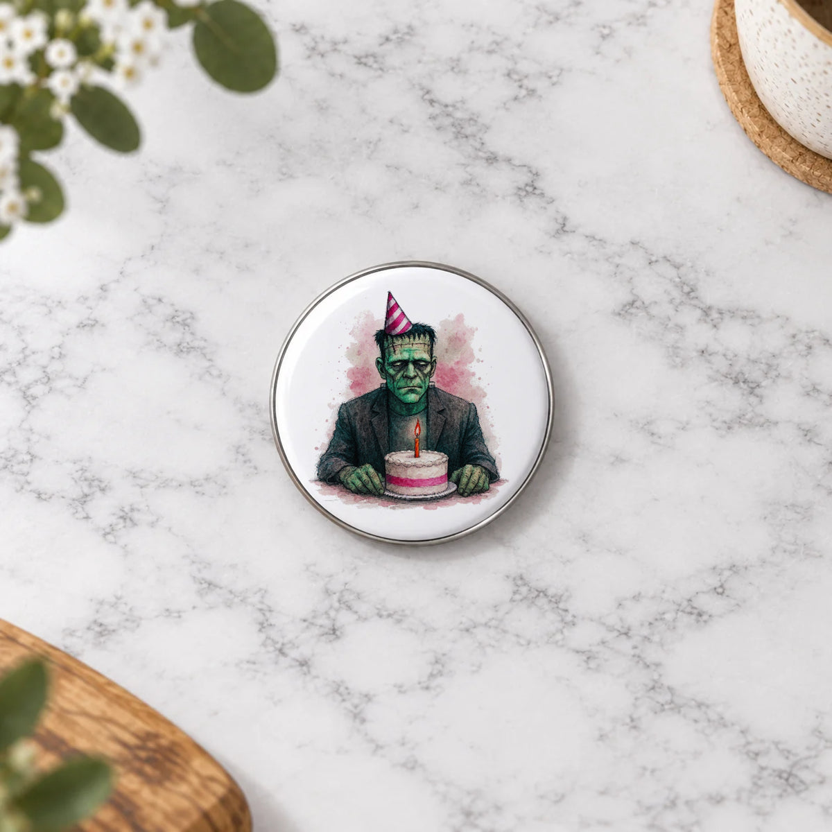 Classic Monster Greeting Card – Badge Small