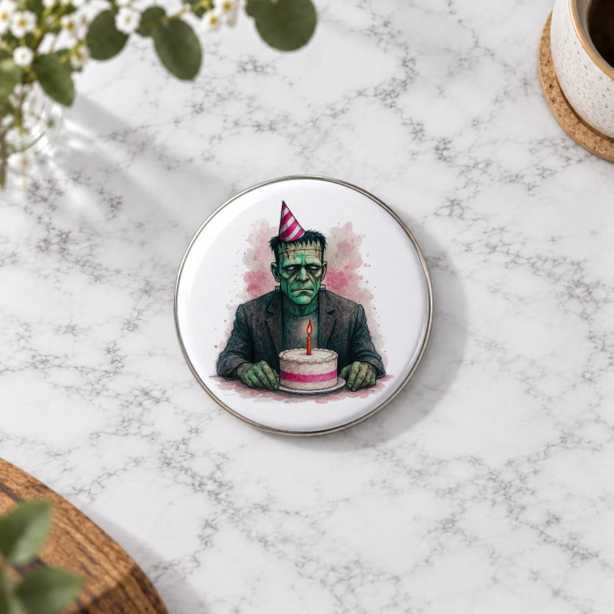 Classic Monster Greeting Card – Badge Large