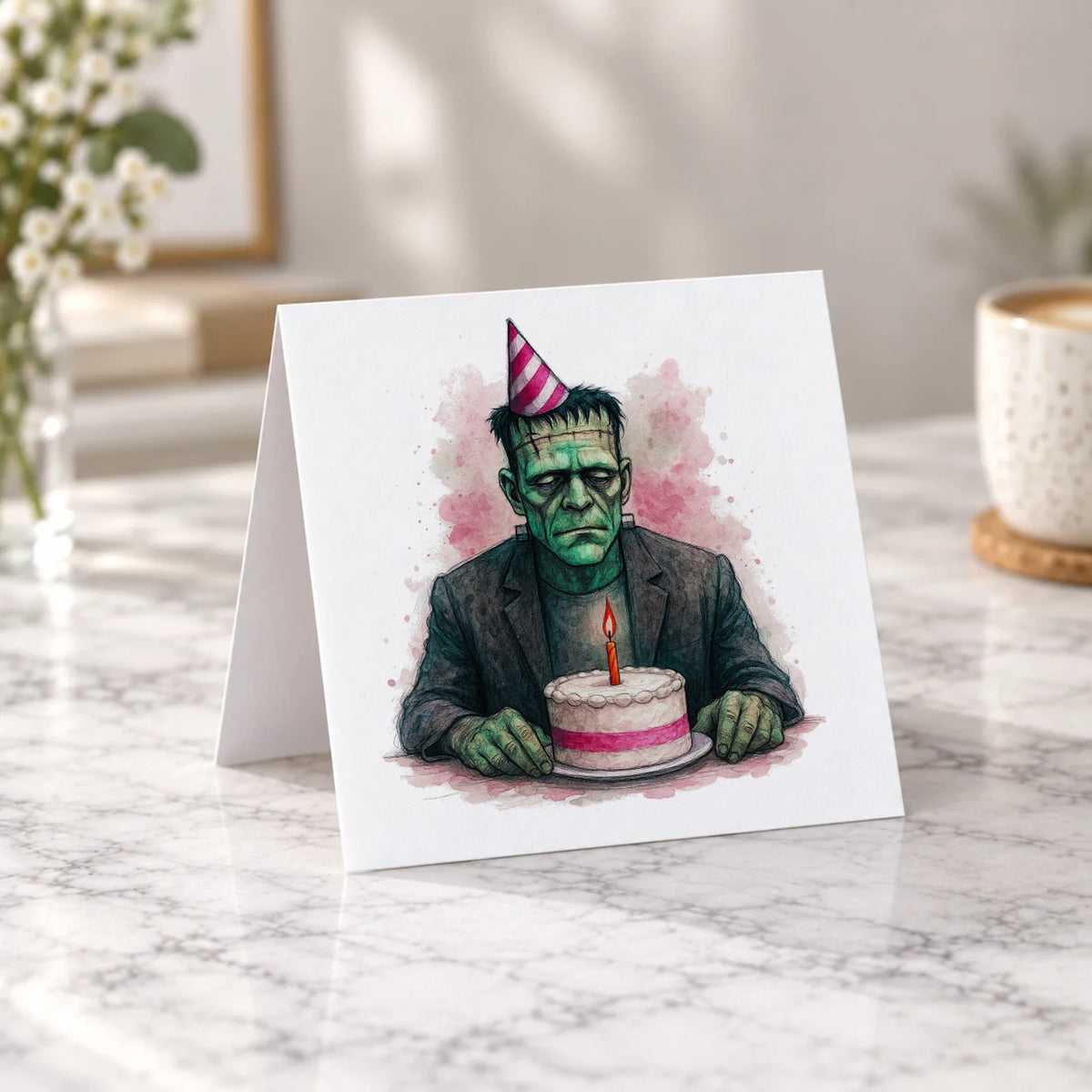 Classic Monster Greeting Card – Tent Fold