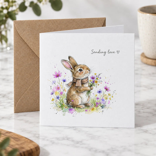 Sending Love Bunny Love Greeting Card – Hero