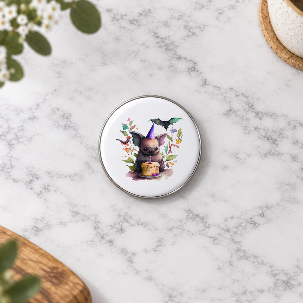 Bat Greeting Card – Badge Small