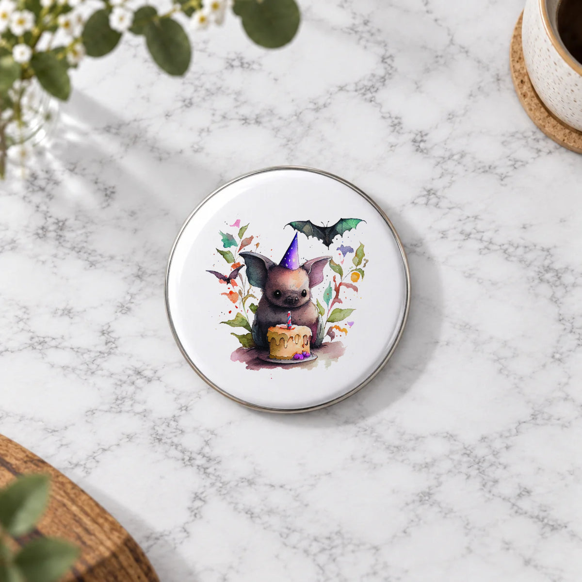 Bat Greeting Card – Badge Large