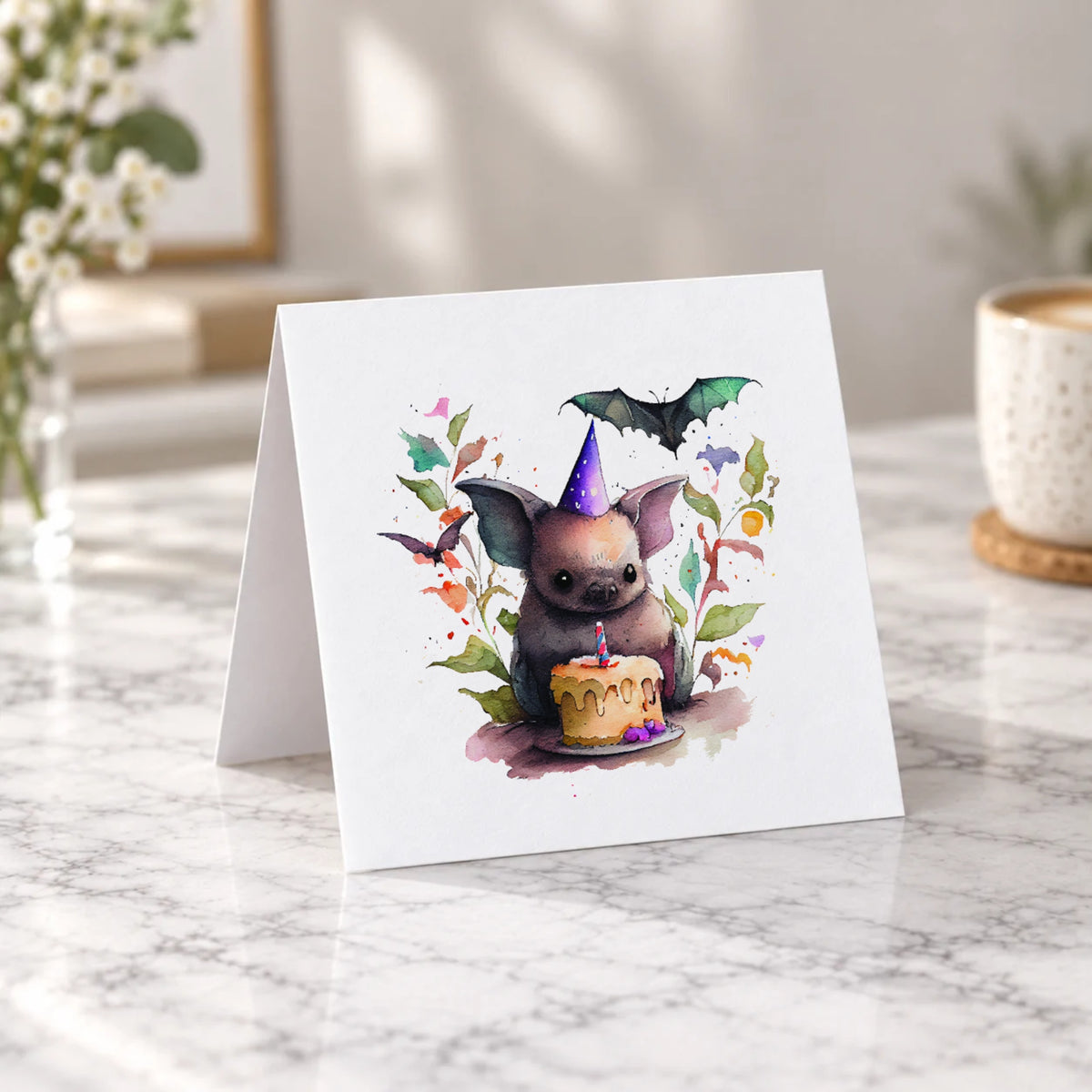 Bat Greeting Card – Tent Fold