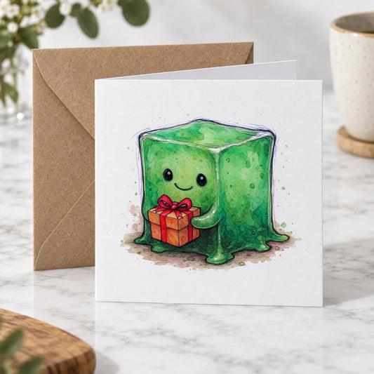 Gelatinous Monster Greeting Card – Hero
