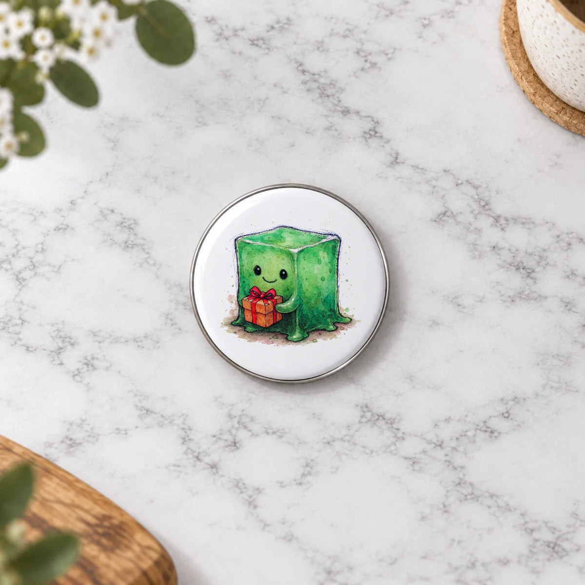 Gelatinous Monster Greeting Card – Badge Small