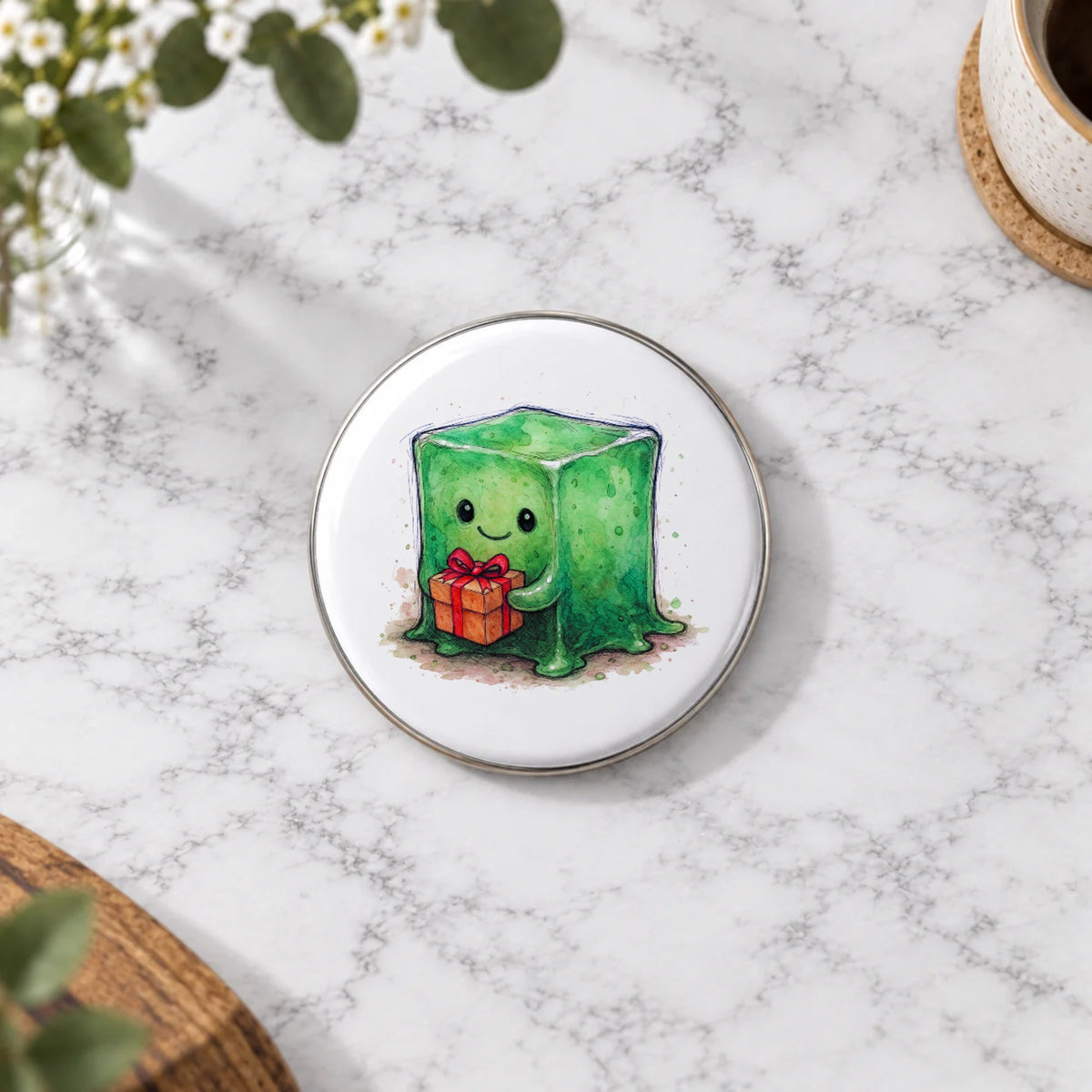 Gelatinous Monster Greeting Card – Badge Large