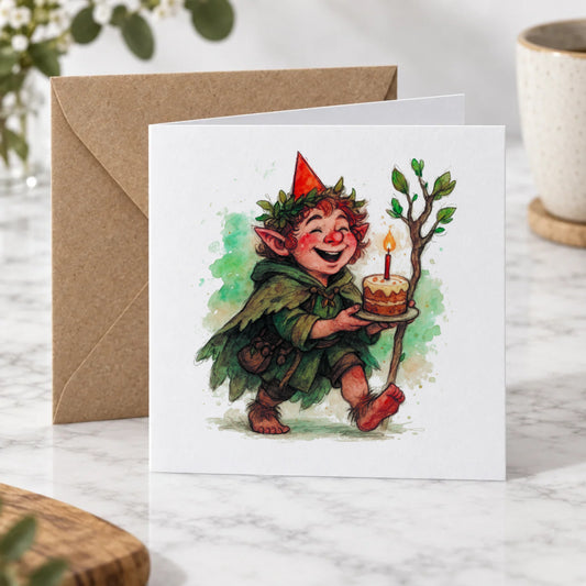 Halfling Greeting Card – Hero