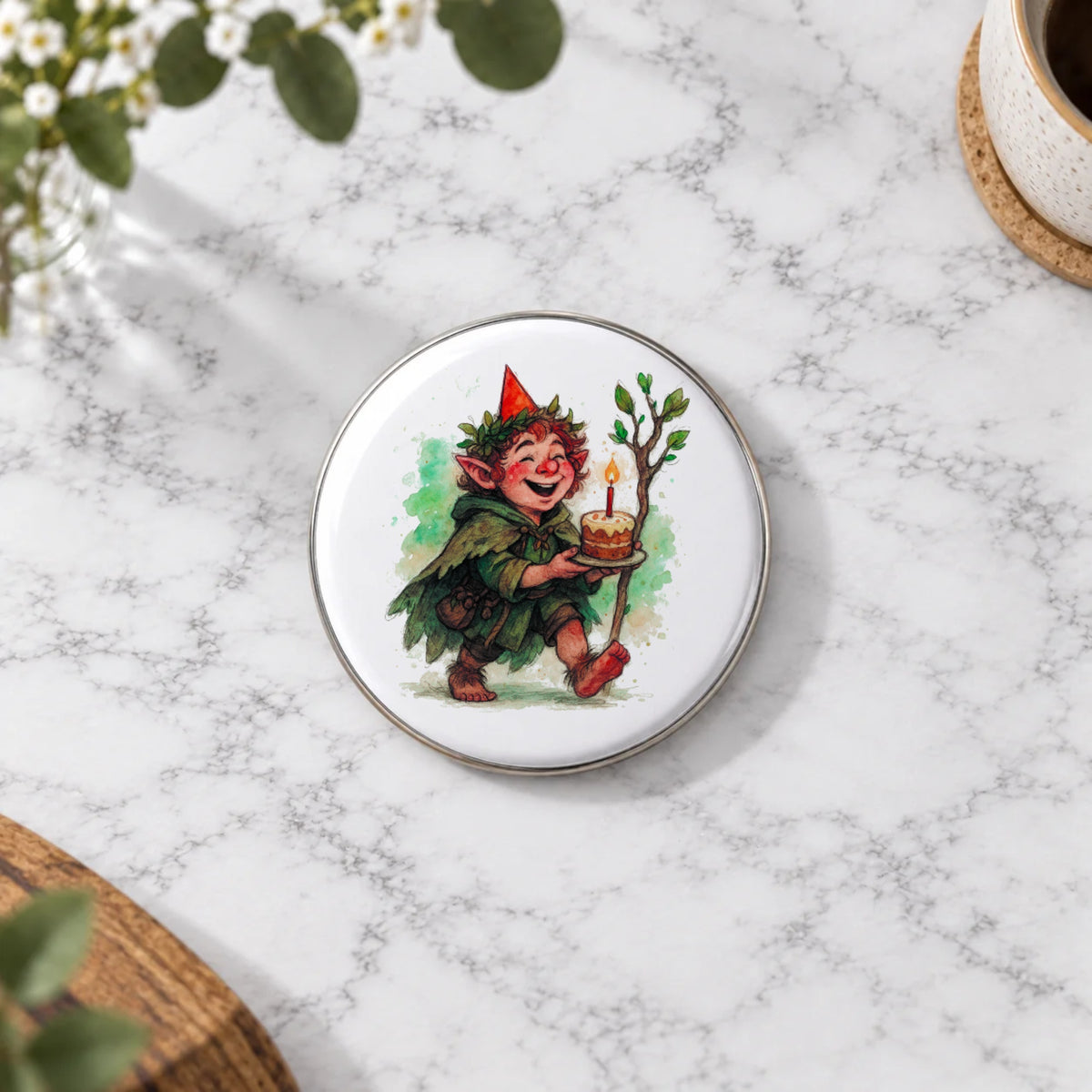 Halfling Greeting Card – Badge Large