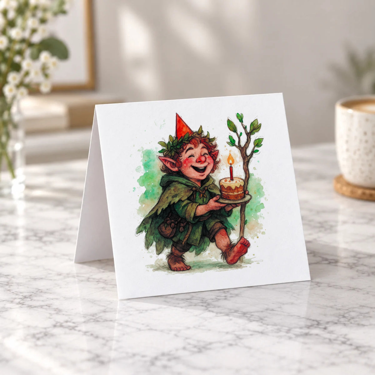 Halfling Greeting Card – Tent Fold