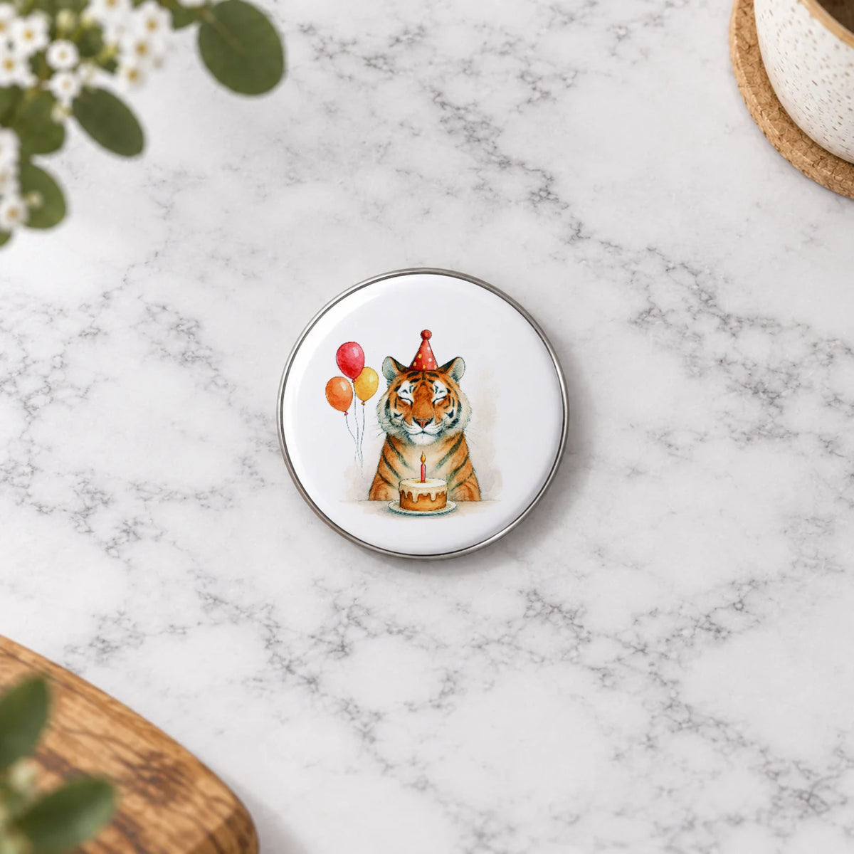Tiger Greeting Card – Badge Small