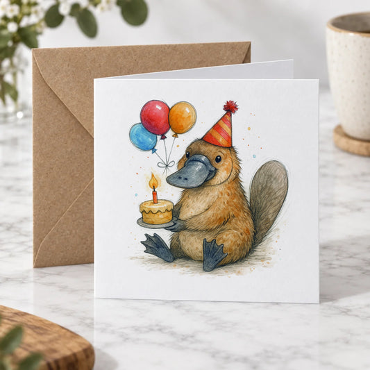Platypus Greeting Card – Hero