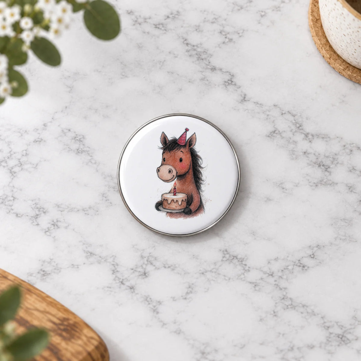 Horse Greeting Card – Badge Small