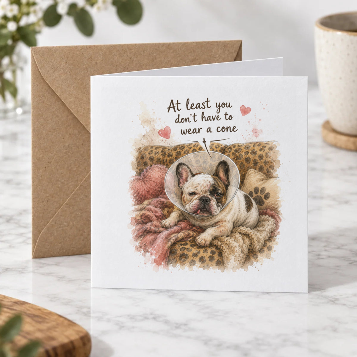French Bulldog Get Well Card – Hero