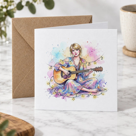 Folk Music Greeting Card – Hero