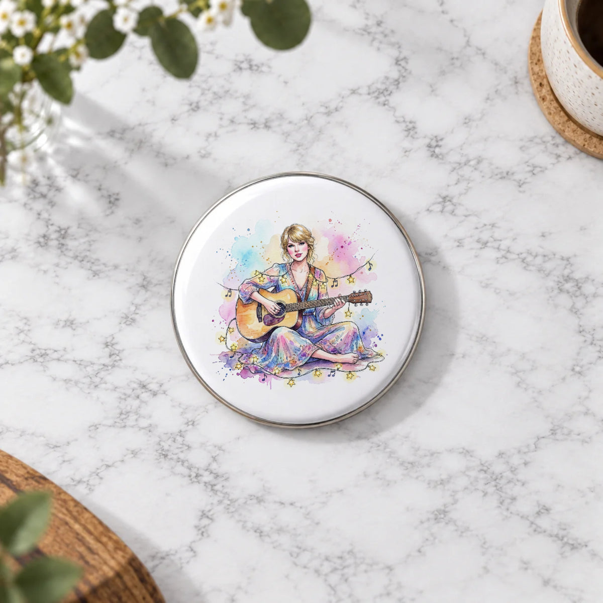 Folk Music Greeting Card – Badge Large
