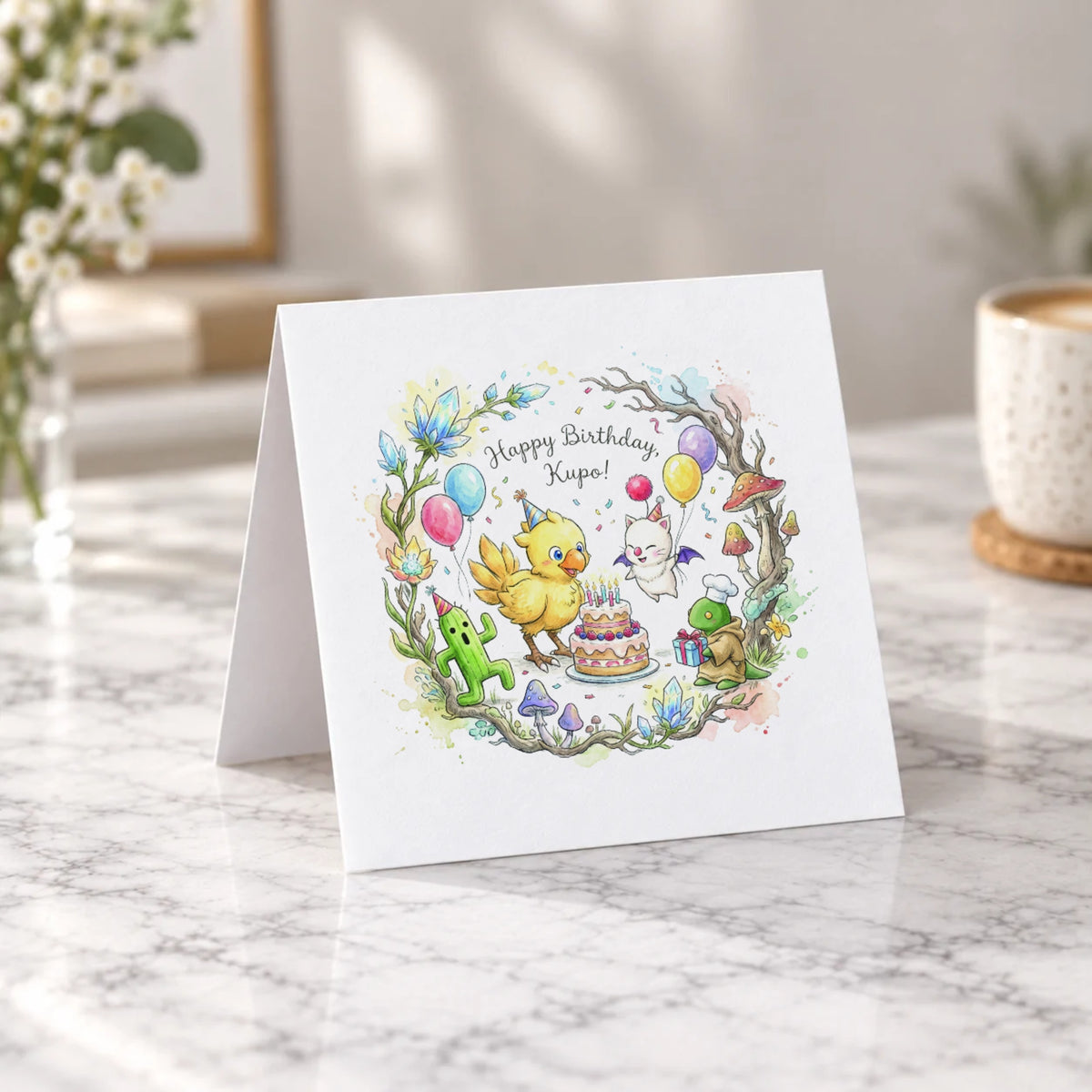 Fantasy Party Greeting Card – Tent Fold