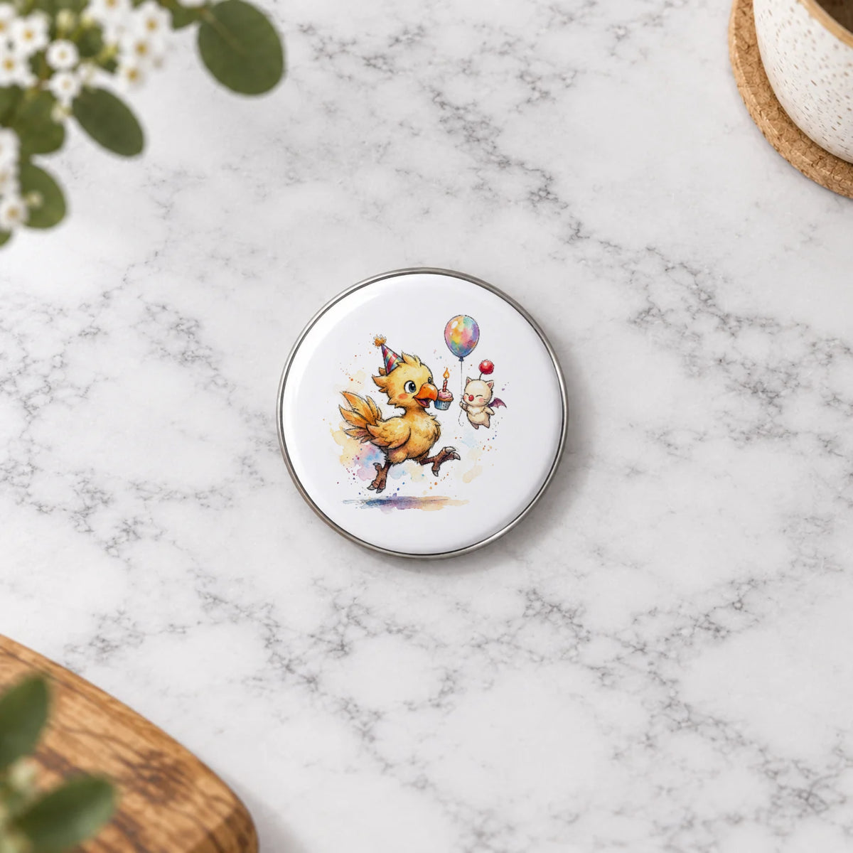 Fantasy Bird Greeting Card – Badge Small