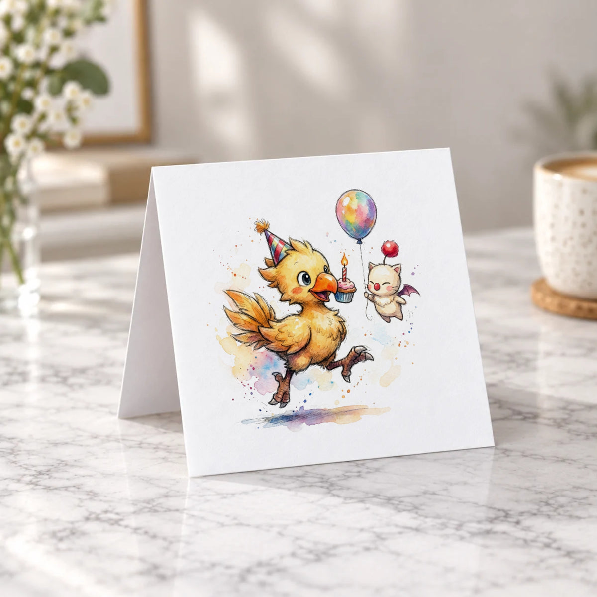 Fantasy Bird Greeting Card – Tent Fold