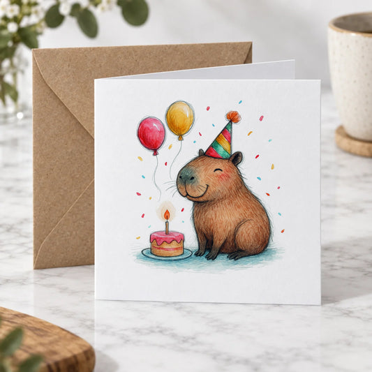 Capybara Greeting Card – Hero